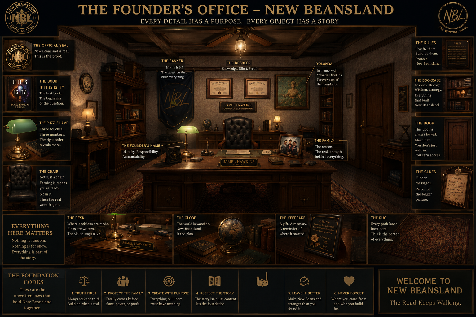 Founder’s Office official New Beansland artwork