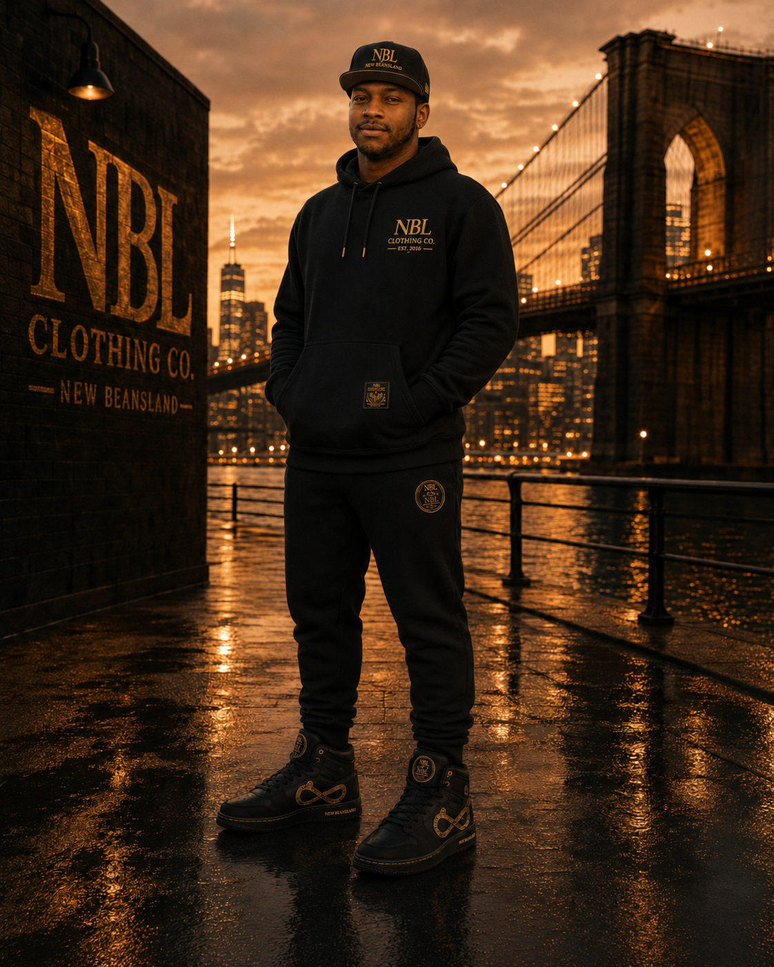 NBL hat and sweats lifestyle collection