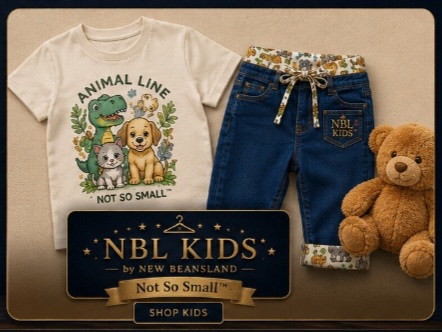 NBL Kids Not So Small Animal Line clothing presentation