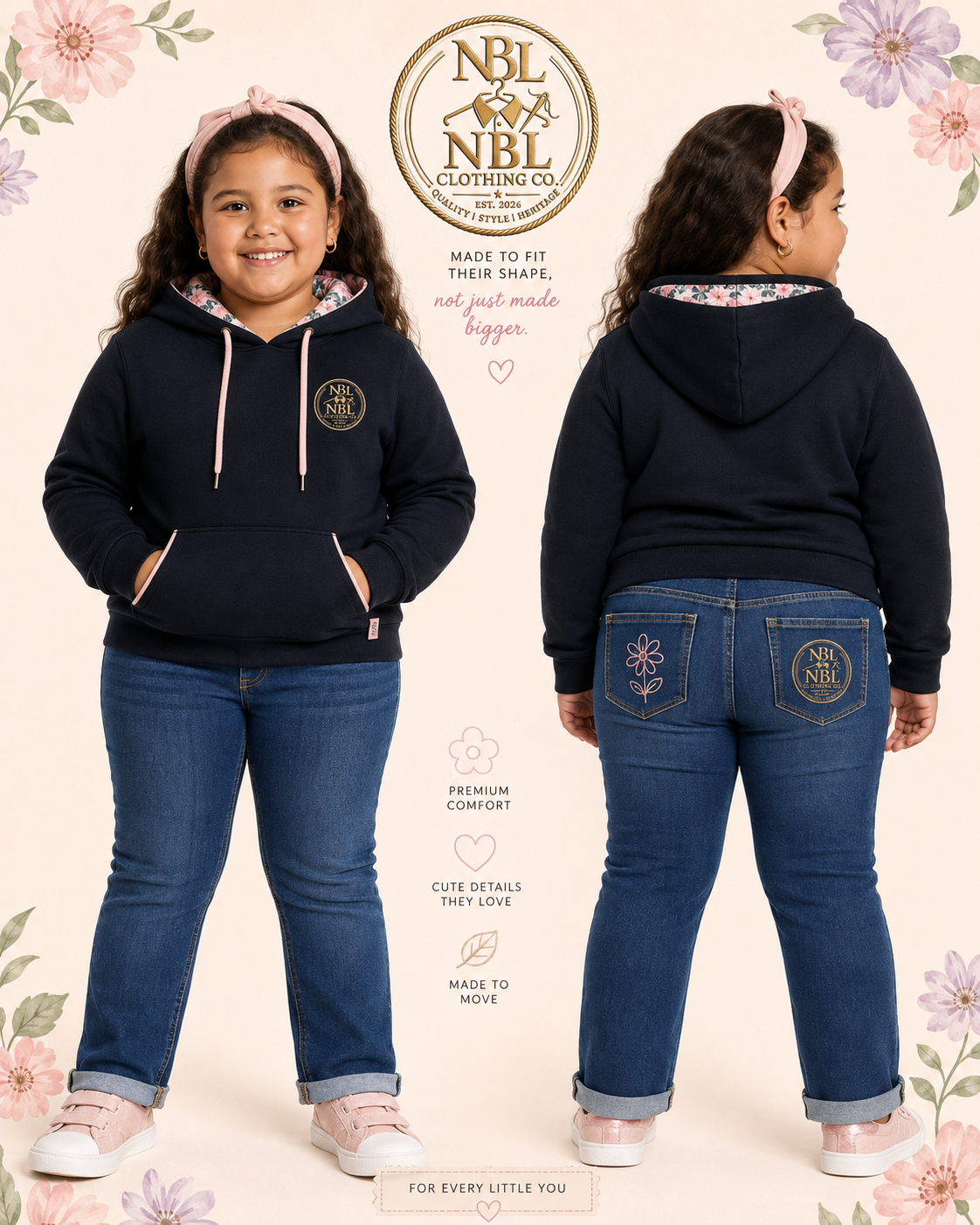 NBL Kids Not So Small Flower Line